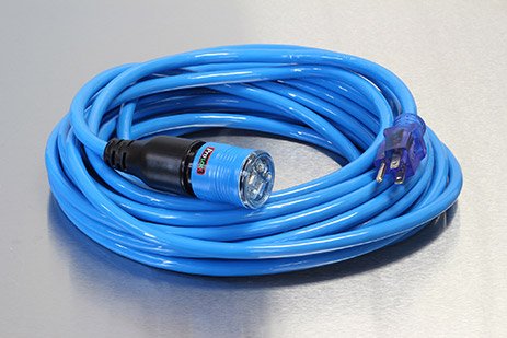 100 Foot 10/3 SJTW Click-to-Lock Lighted Extension Cord