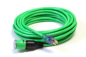 50 Foot 12/3 SJTW Click-to-Lock Lighted Extension Cord